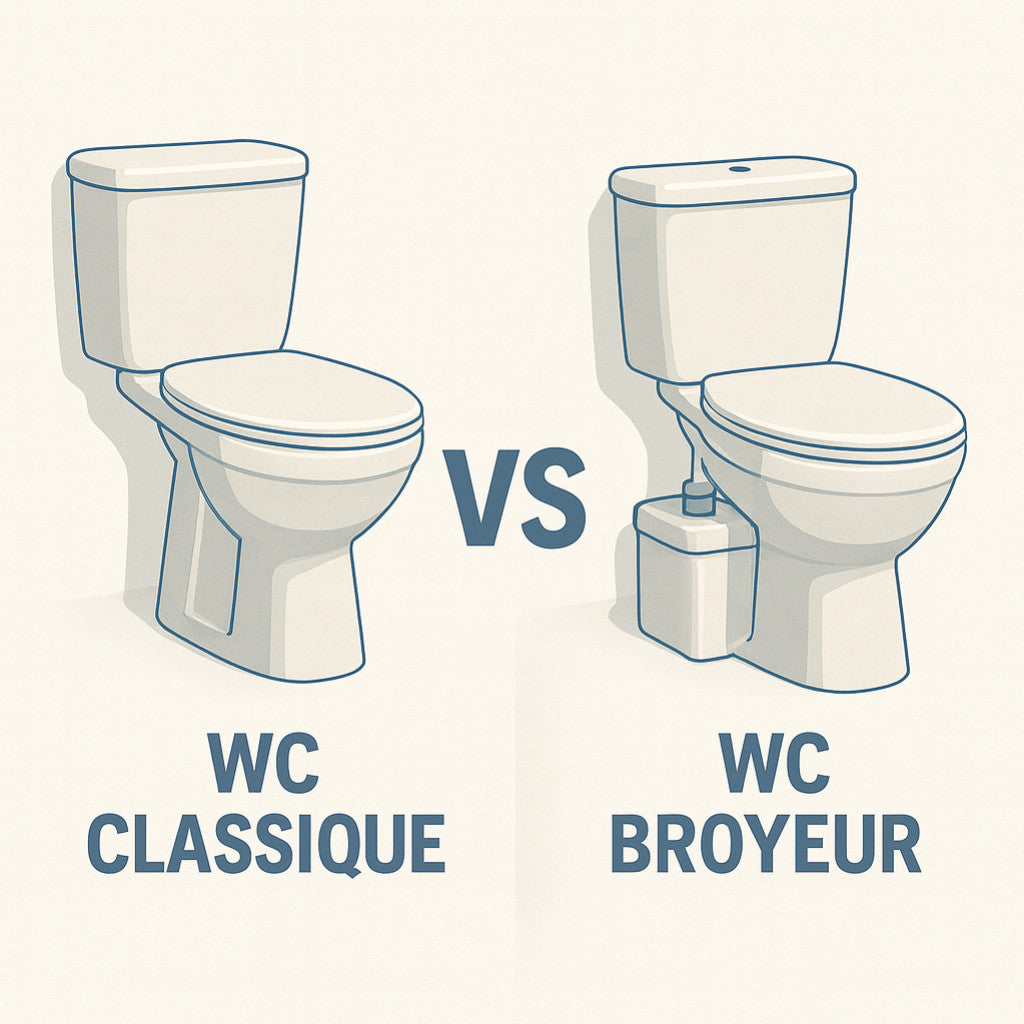 Quelle différence entre un WC classique et un WC broyeur ?