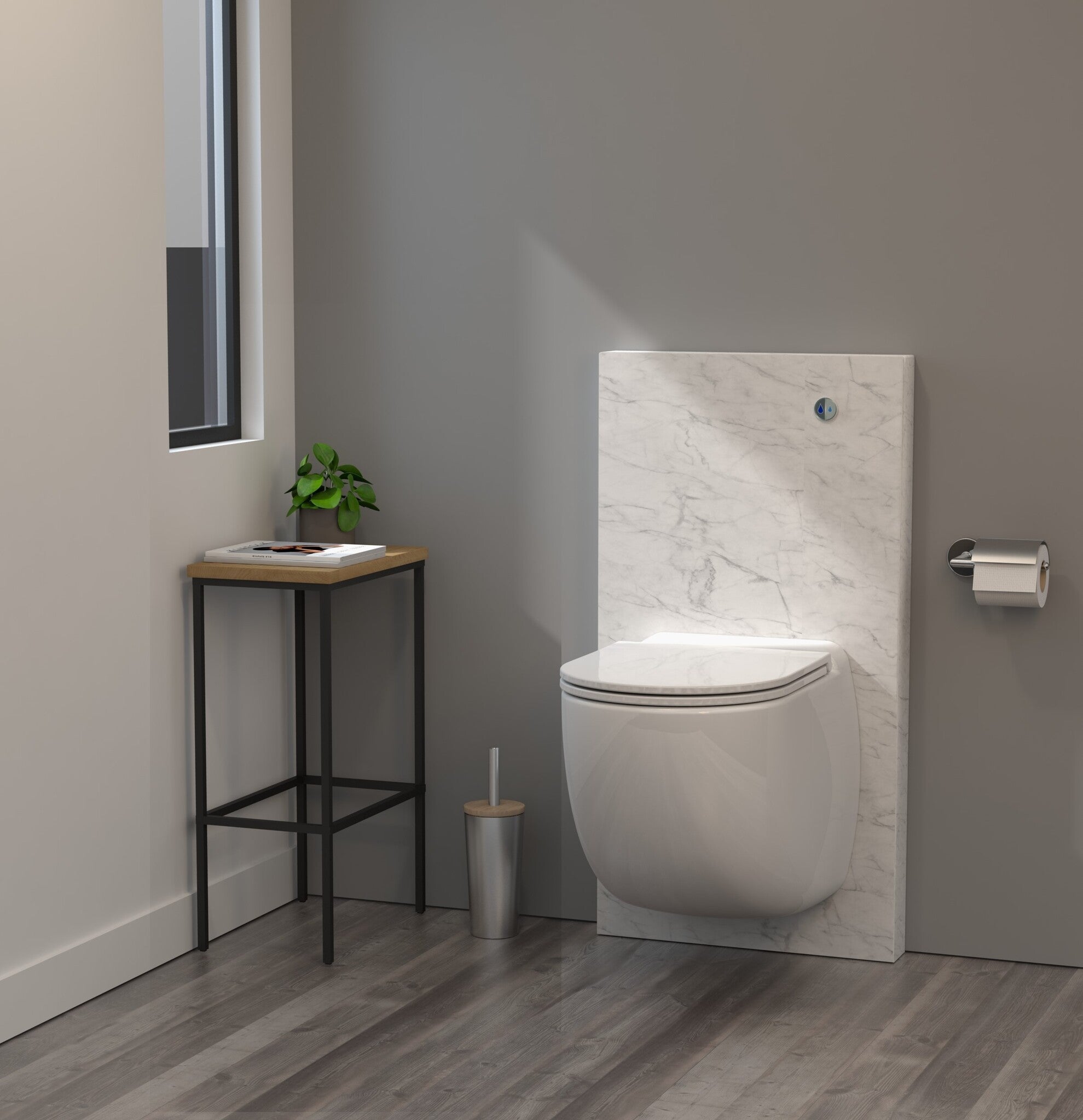 Aquacompact Wall - Marbre blanc